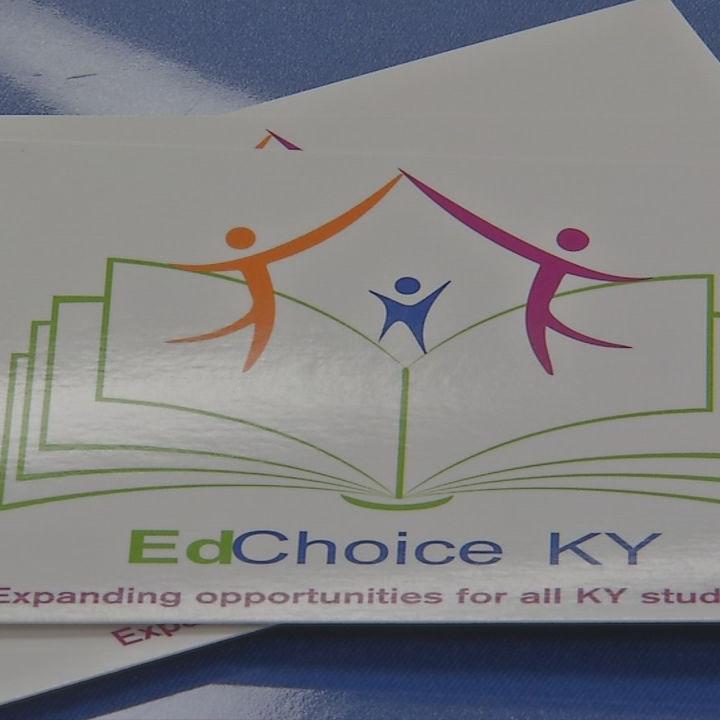 Members of "EdChoice Kentukcy" rally in Frankfort for school choice (Jan. 14, 2020)